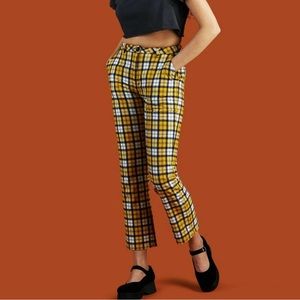 UNIF Dawson Pant - Yellow Plaid Pants